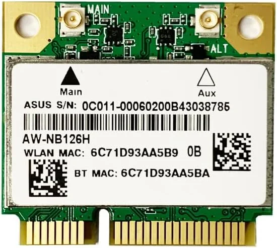 کارت شبکه وایرلس و بلوتوث 4.0 نیمه مینی PCI-E جدید برای Atheros AR9485 AR5B225 برای / /ACER/