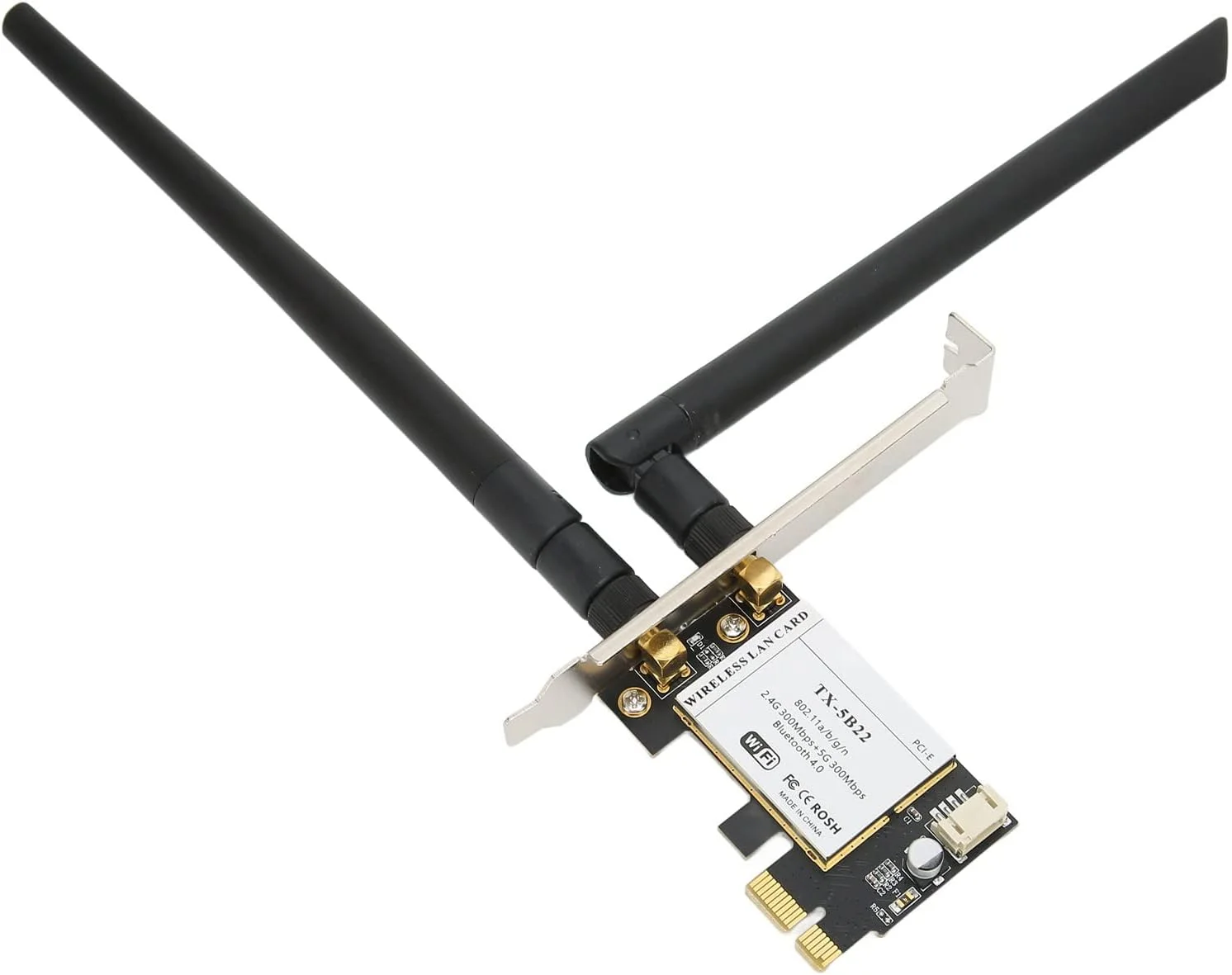 کارت شبکه وای فای PCIe برای کامپیوتر، کارت شبکه بی سیم دو بانده (2.4 گیگاهرتز و 5 گیگاهرتز) برای بازی، استریم، برای کامپیوترهای رومیزی PCI Express X1, X4, X8, X16