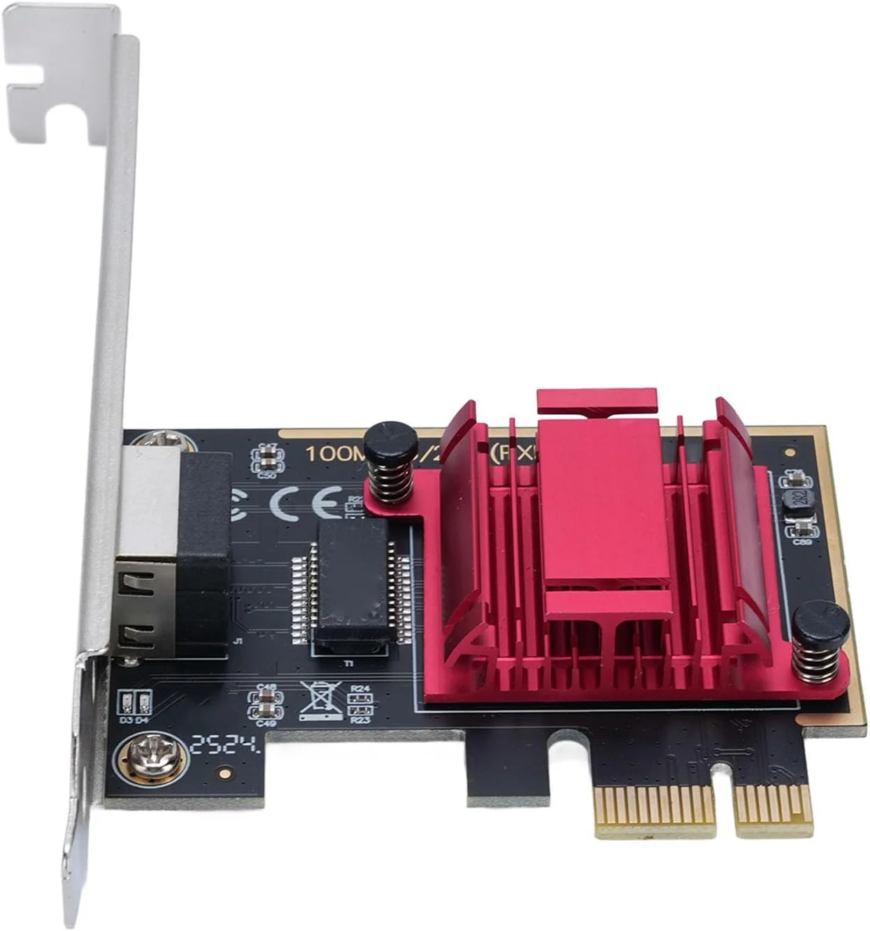 کارت شبکه اترنت 2.5G کرایفوکت PCIe، آداپتور PCIe 10 100 1000M تطبیقی برای کامپیوترها