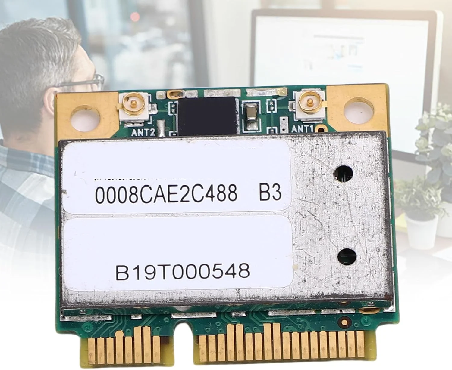 کارت وای فای لپ تاپ PCIE، نصب آسان 300 مگابیت بر ثانیه کارت وایرلس وای فای ولن PCIE با سرعت بالا AR5BXB92 AR9280 برای کامپیوتر