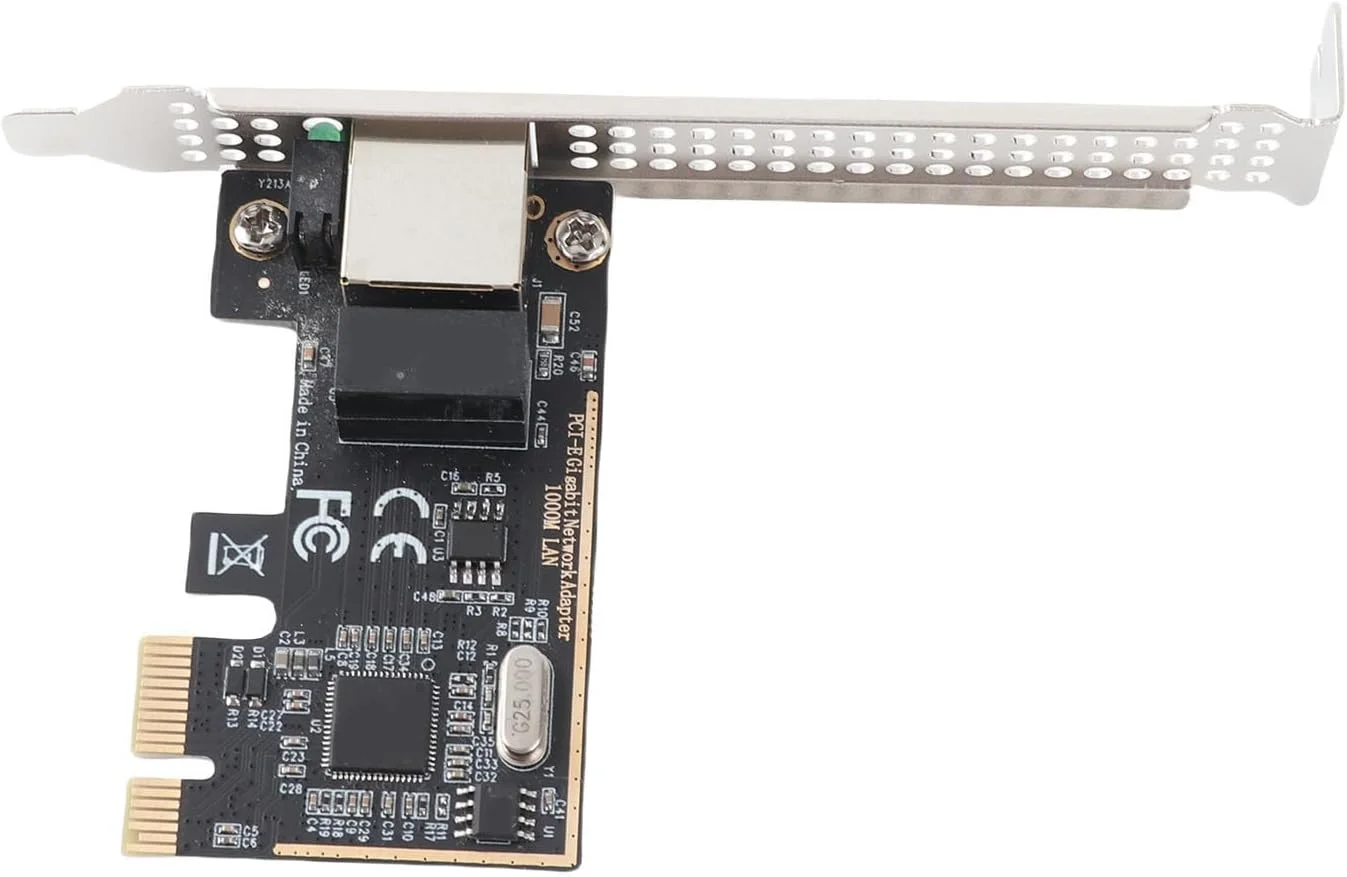 کارت گیگابیتی PCIe Depisuta، نصب آسان آداپتور PCI Express، آداپتور اترنت 10/100/1000 مگابیت بر ثانیه با مواد PCB بادوام مناسب برای ویندوز 10، برای 8/8.1