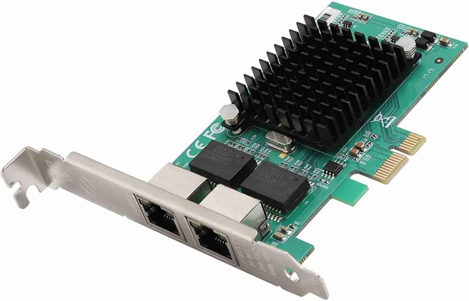 کارت شبکه برای کامپیوتر، کارت اترنت PCIe PCI-E 1X گیگابیتی برای سرور، کارت PCIe برای 82575-S