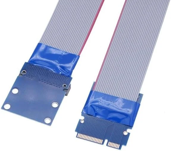 کابل توسعه Mini PCI-E به کارت شبکه لپ تاپ MINIPCI-E یا آداپتورهای MSATA، طول 22.5 سانتی متر