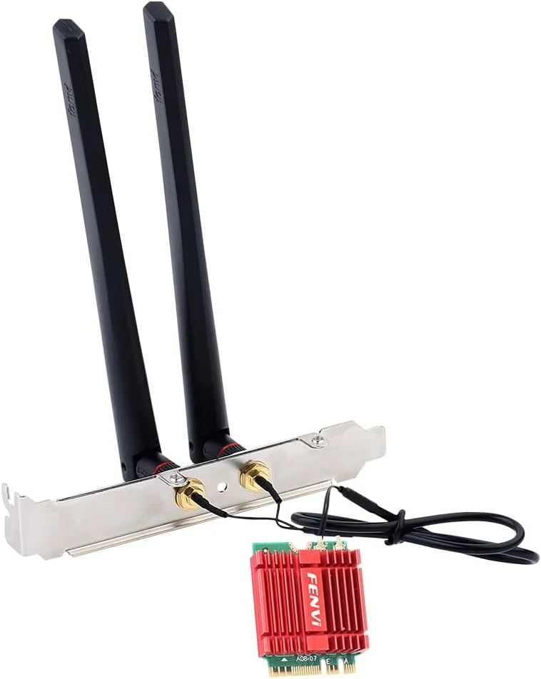 کارت شبکه بی سیم F FENVI Mini AX210NGW WiFi 6E M.2 2230 NGFF، آداپتور شبکه BT 5.3 بی سیم AX210 802.11ax Tri-Band AX5400Mbps WiFi 6GHz Band برای کامپیوتر و ویندوز 11/10