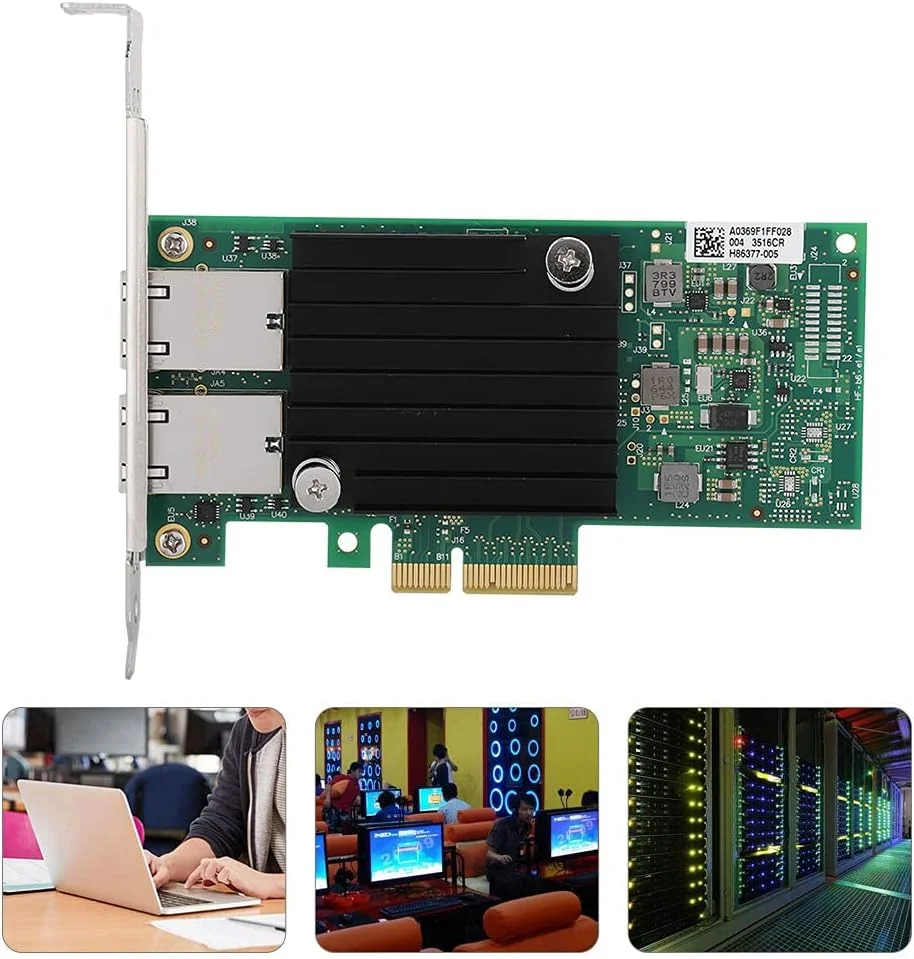 کارت شبکه گیگابیتی دو پورت X550-T2 PCI-E X4 10Gbps، کارت شبکه گیگابیتی PCIe V3.0، اسلات PCIe اسلات X4Lane است.