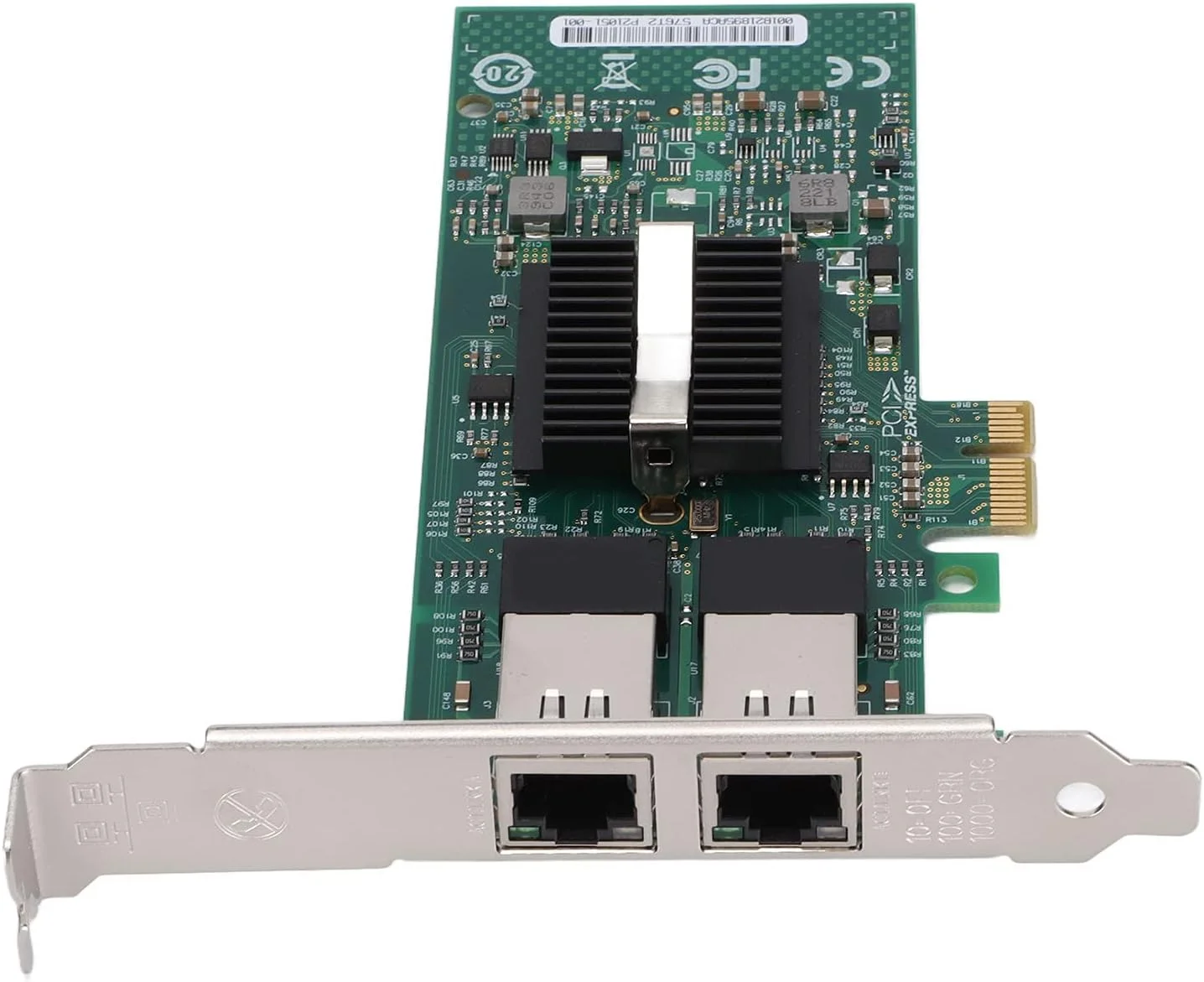 کارت شبکه اترنت گیگابیتی 1.25G، آداپتور شبکه دو پورت مسی RJ45 با تراشه 82576 پشتیبانی از انتقال UTP 3/4/5