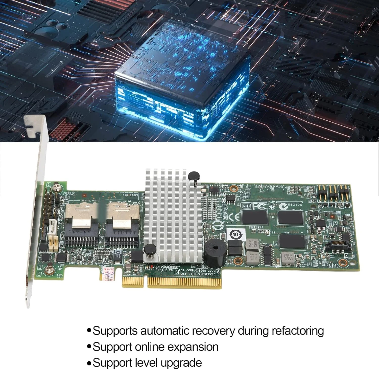 کارت کنترلر سرور اترنت گیگابیتی PCI E X8 NICs، آداپتور سرور اترنت 256 مگابایتی PCIE 2.0 با قابلیت اتصال سریع برای کتابخانه نوار مجازی، پایگاه داده کارت کنترلر سرور اترنت گیگابیتی PCI E X8 NICs، آداپتور سرور اترنت 256 مگابایتی PCIE 2.0 با قابلیت اتصال سریع برای کتابخانه نوار مجازی، پایگاه داده