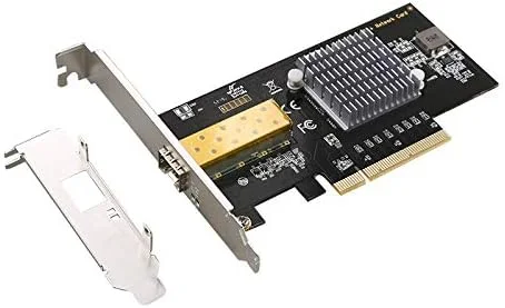 کارت شبکه 10 گیگابیتی با چیپ Intel82599، فیبر نوری سرور 10000M اترنت، دسکتاپ PCI-E X8 تک پورت SFP آداپتور شبکه 10G