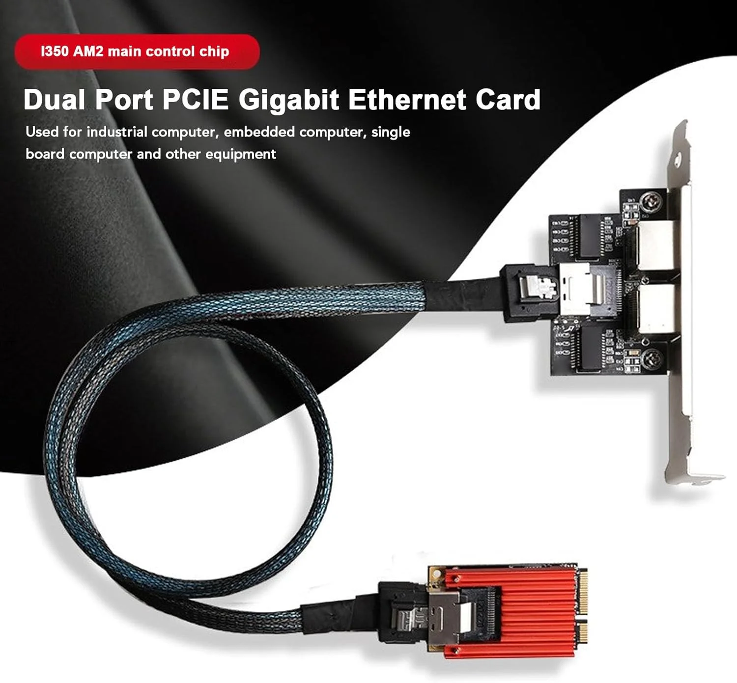 کارت شبکه گیگابیتی دو پورت PCIe، آداپتور اترنت PCI Express 1000M، پشتیبانی از IEEE 802.3 IEEE802.3AD، کارت NIC LAN 1G برای ویندوز، ویندوز سرور، لینوکس
