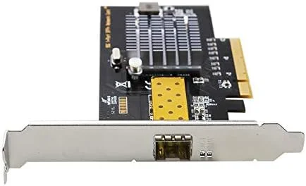 کارت شبکه 10 گیگابیتی با چیپ Intel82599، فیبر نوری سرور 10000M اترنت، دسکتاپ PCI-E X8 تک پورت SFP آداپتور شبکه 10G