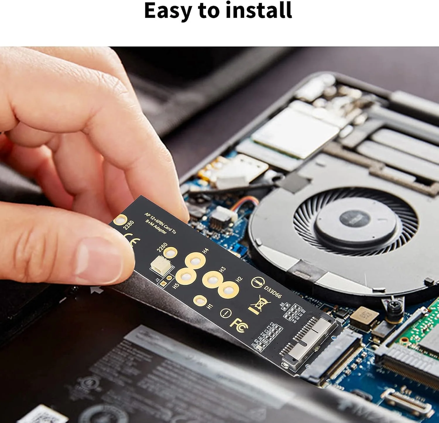 کارت شبکه وای فای آداپتور SSD NGFF Key B+M، سازگار با ویندوز 7/8/10/OS X و دستگاه های دارای پورت M.2 PCI-E KEY-M