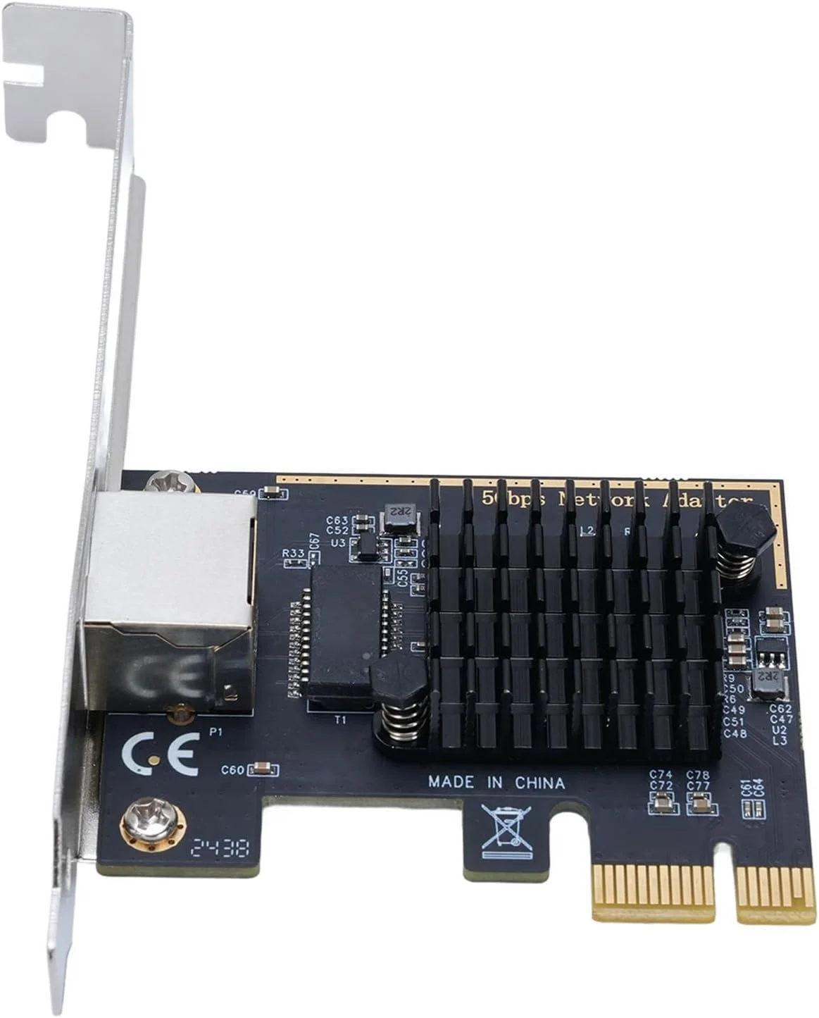 کارت شبکه PCIe مدل Jiawu با تراشه RTL8126 و سرعت 5 گیگابیت بر ثانیه - آداپتور اترنت برای کاربردهای سرور و کامپیوتر