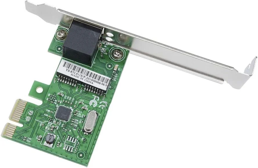 کارت شبکه گیگابیتی اترنت PCI-E اکسپرس، آداپتور کنترلر دسکتاپ 10/100/1000M، یک عدد