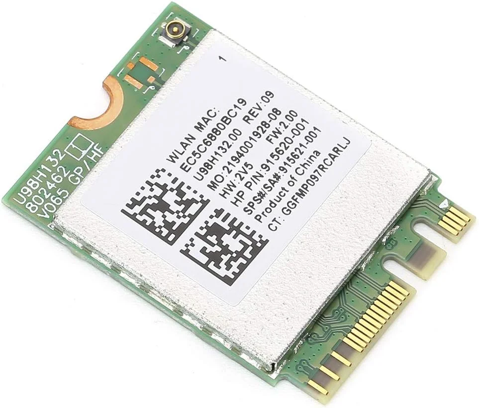 کارت شبکه بی‌سیم مینی PCIe مدل KIMISS L17365 005 Rtl8821Ce AC با سرعت انتقال بالا 433M برای لپ‌تاپ و کامپیوترهای رومیزی Rtl8821Ce