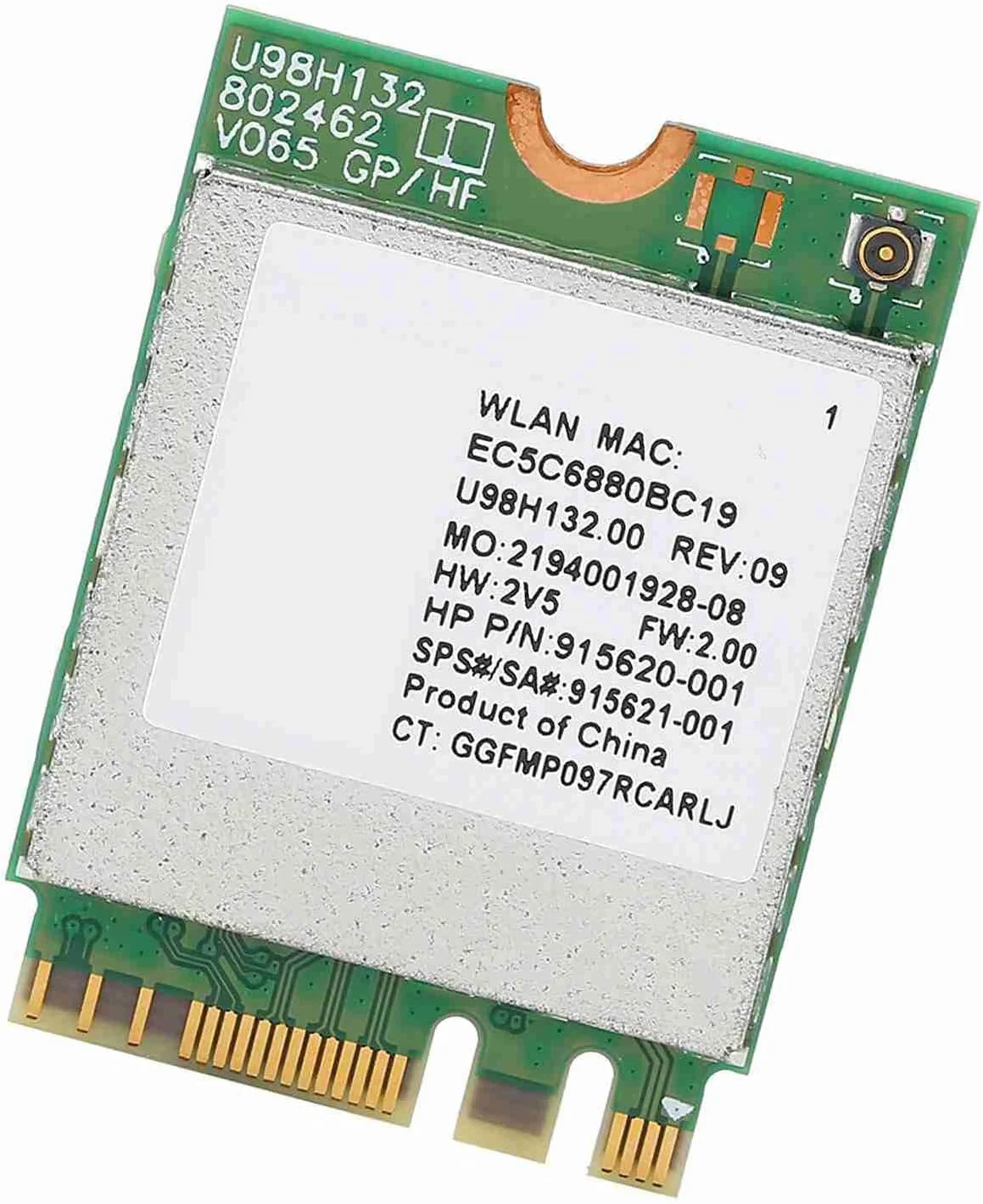 کارت PCIe، کارت لپ تاپ با کارت AC پرسرعت برای لپ تاپ ها و کامپیوترهای رومیزی RTL8821CE