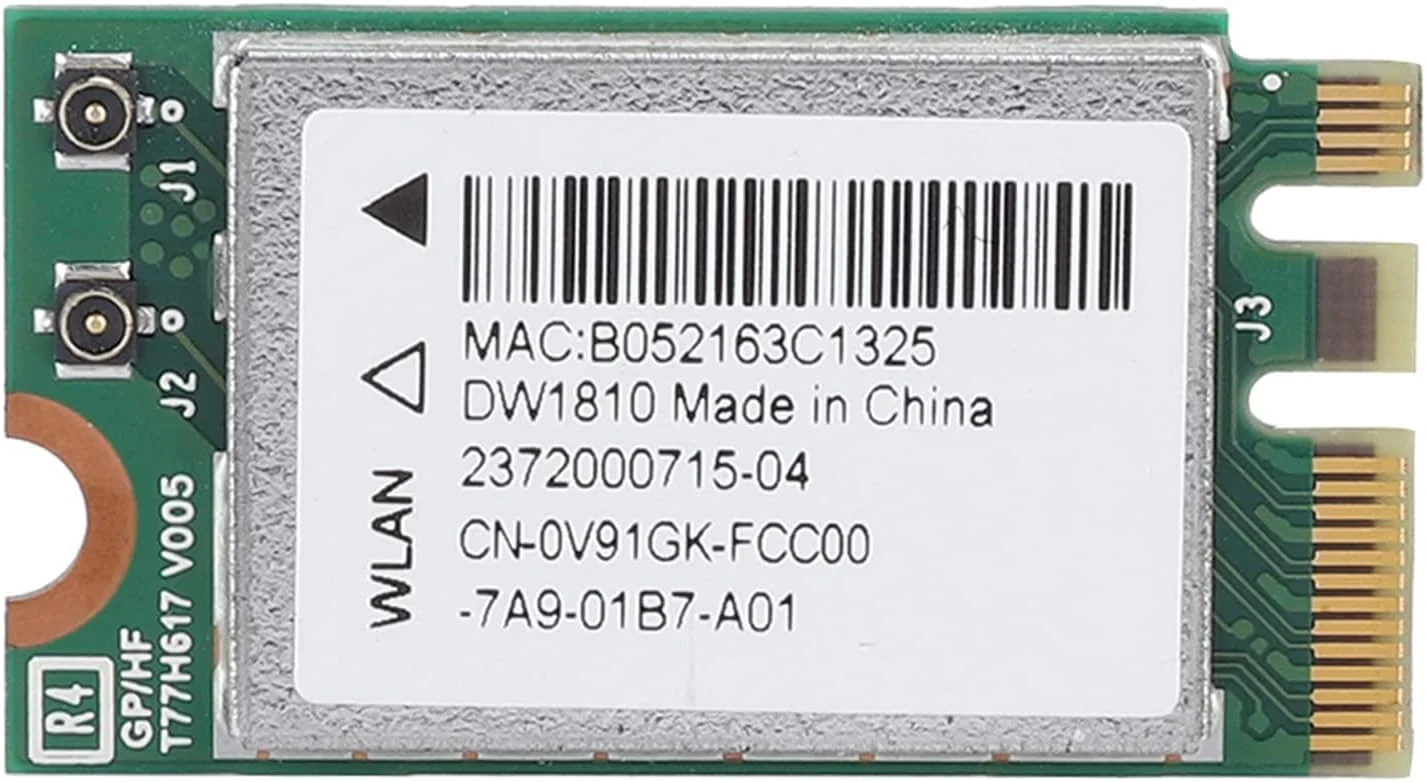 کارت شبکه سبک وزن NGFF/M.2، کارت شبکه 433M 2.4G/5G، مینی DW1810 سرعت بالا برای استفاده در کامپیوتر