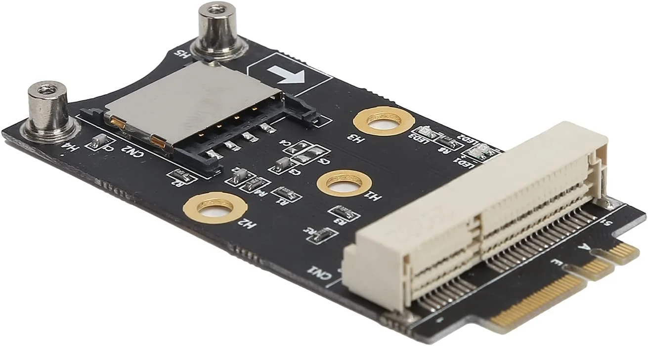 کارت آداپتور M.2 به Mini PCI E، آداپتور ماژول 3G 4G کلید A، E، آداپتور Mini PCI E به M.2 A، E، با اسلات کارت SIM، نصب آسان، برای 8، 7، 2000