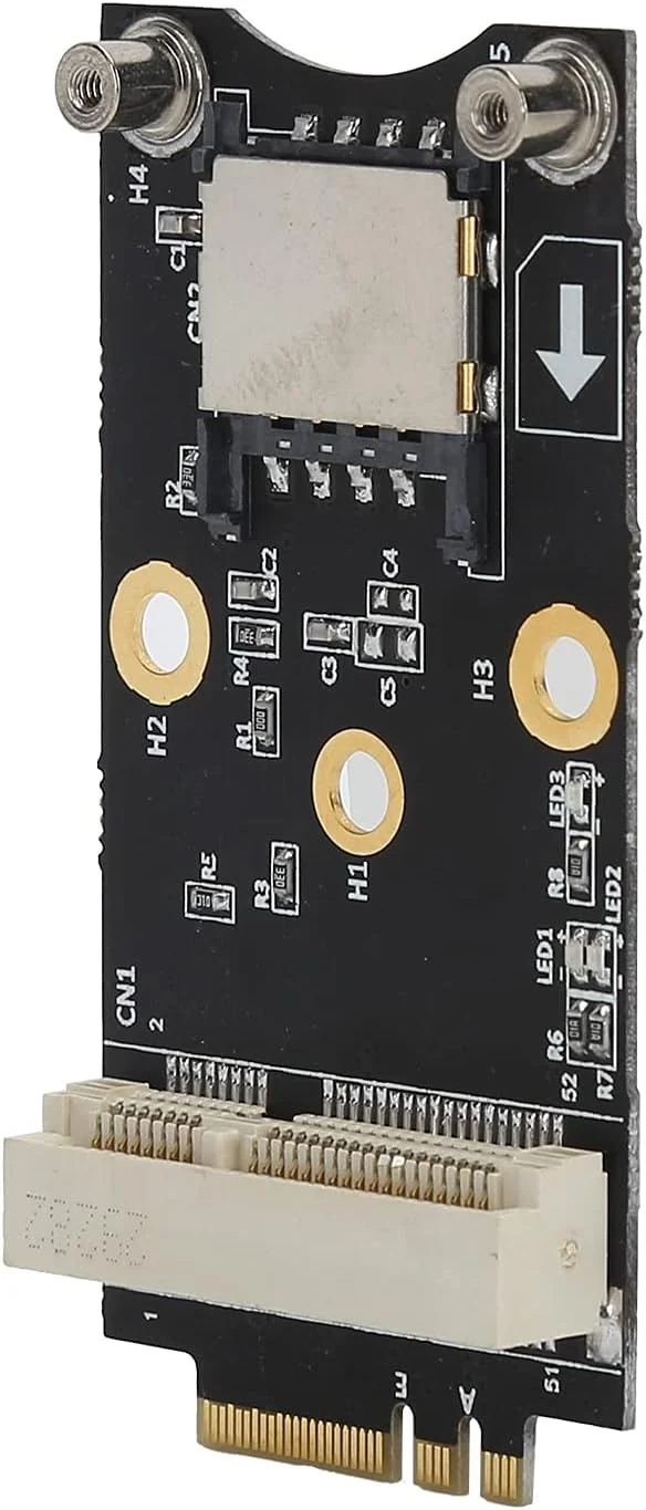 کارت آداپتور M.2 به Mini PCI E، آداپتور ماژول 3G 4G کلید A، E، آداپتور Mini PCI E به M.2 A، E، با اسلات کارت SIM، نصب آسان، برای 8، 7، 2000