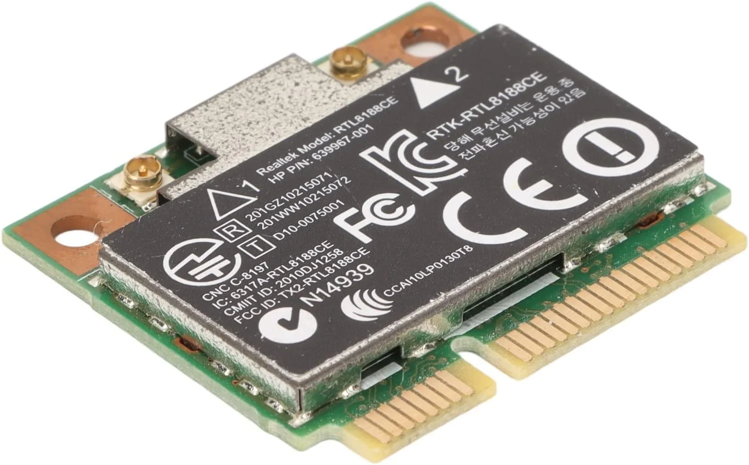 کارت وای فای PCI E کارت اینترنت بی سیم کارت مینی PCI E کارت وای فای PCI E 150 مگابیت بر ثانیه پشتیبانی از 802.11 B G N کارت وای فای مینی PCI E RTL8188CE برای لپ تاپ کامپیوتر رومیزی مینی