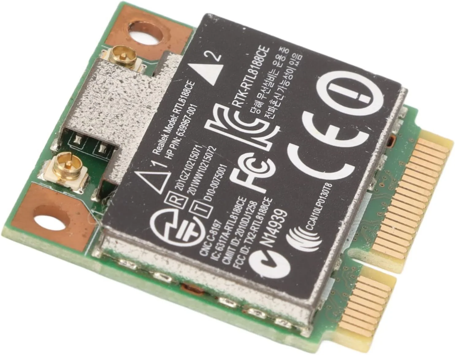 کارت وای فای PCI E کارت اینترنت بی سیم کارت مینی PCI E کارت وای فای PCI E 150 مگابیت بر ثانیه پشتیبانی از 802.11 B G N کارت وای فای مینی PCI E RTL8188CE برای لپ تاپ کامپیوتر رومیزی مینی