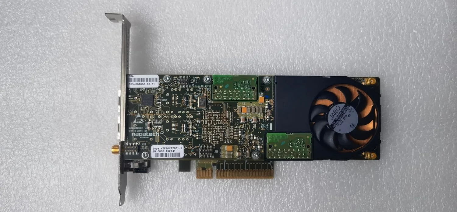 کارت شتاب دهنده شبکه 2 پورت 10 گیگابیت بر ثانیه Napatech PCI-E NTMAINB1E2 NTFRONT20B1-2