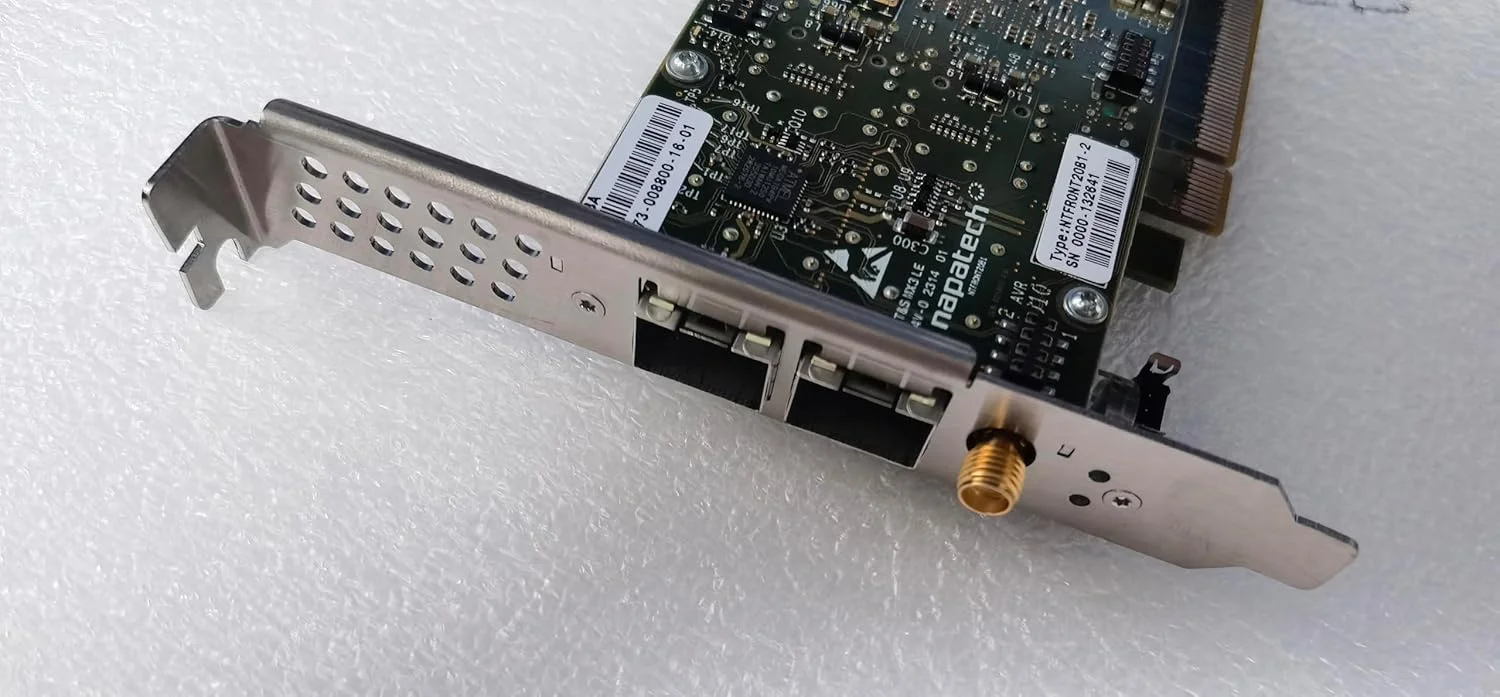 کارت شتاب دهنده شبکه 2 پورت 10 گیگابیت بر ثانیه Napatech PCI-E NTMAINB1E2 NTFRONT20B1-2