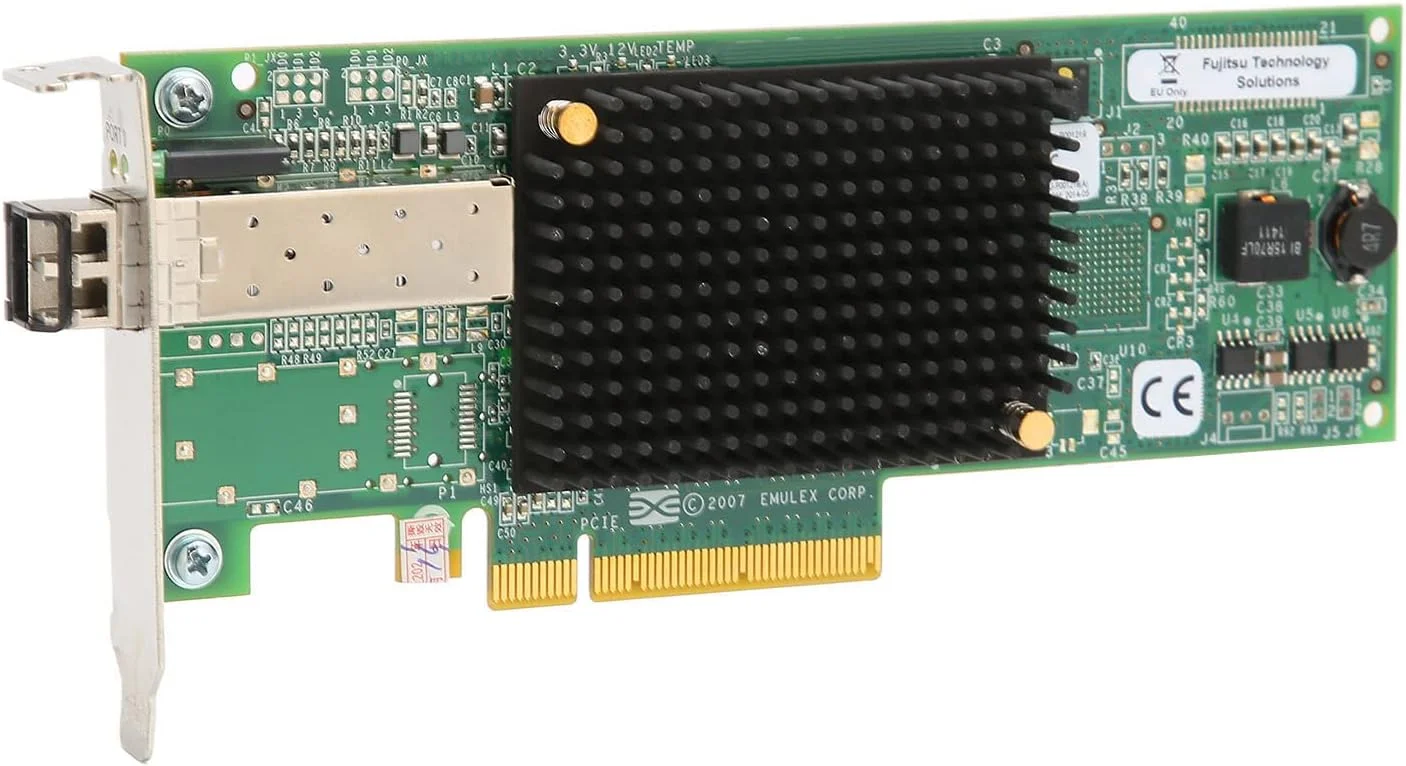 کارت شبکه PCI-E NIC، آداپتور گذرگاه میزبان کانال فیبر تک پورت 2.0x8 با آداپتور اترنت LAN اکسپرس Intel LPE1250 PCI برای Novell Netware، برای لینوکس، برای مایکروسافت