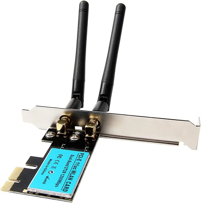 کارت شبکه بی سیم PCI-E مدل Obery 1200M برای کامپیوتر رومیزی، کارت شبکه داخلی، سیگنال شبکه وای فای