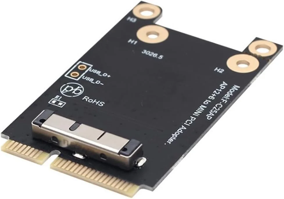 کارت اترنت و وای فای BCM94360CD BCM943602CS BCM94360CS2 BCM94331CD BCM94360CSAX به کارت آداپتور لپ تاپ Mini PCie PCI Express PCI-E (نسخه ارتقا یافته)