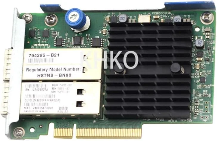 کارت شبکه دو پورت اصلی 544+FLR-QSFP 764285-B21 764618-001 764737-001 برای سرور G8 G9 پورت دوگانه 40G اترنت 10 گیگابیتی
