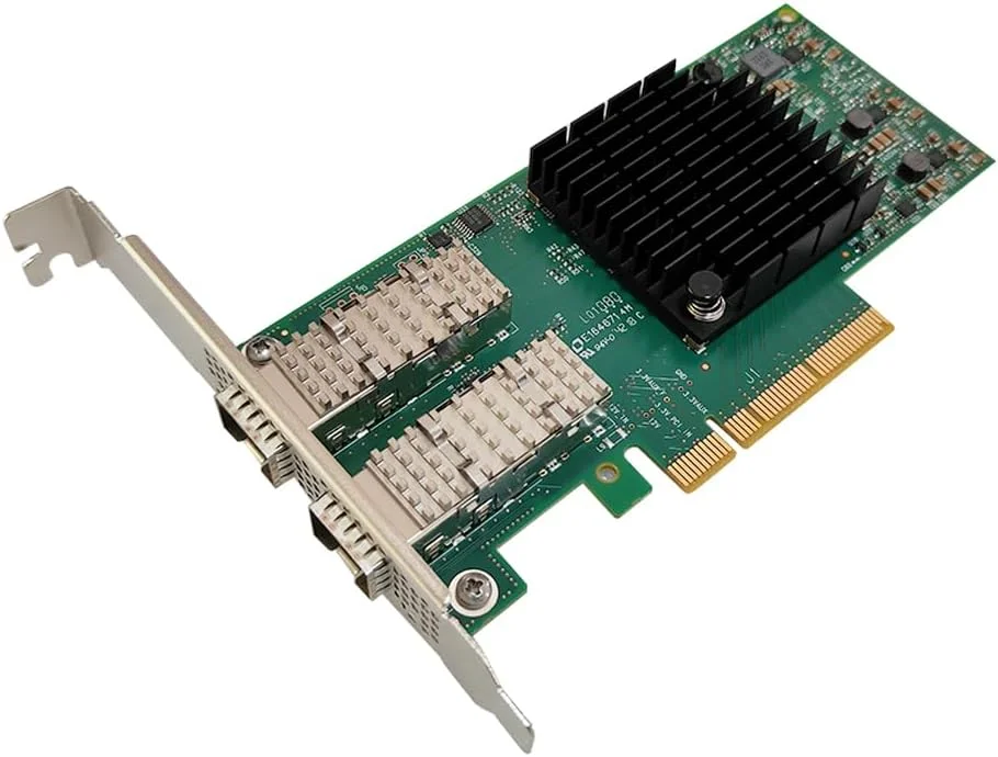 کارت شبکه اترنت 10 گیگابیتی CX4121A MCX4121A-ACAT ConnectX-4، کارت آداپتور PCIE CX-4 25G دو پورت فیبر نوری (بافل بلند)