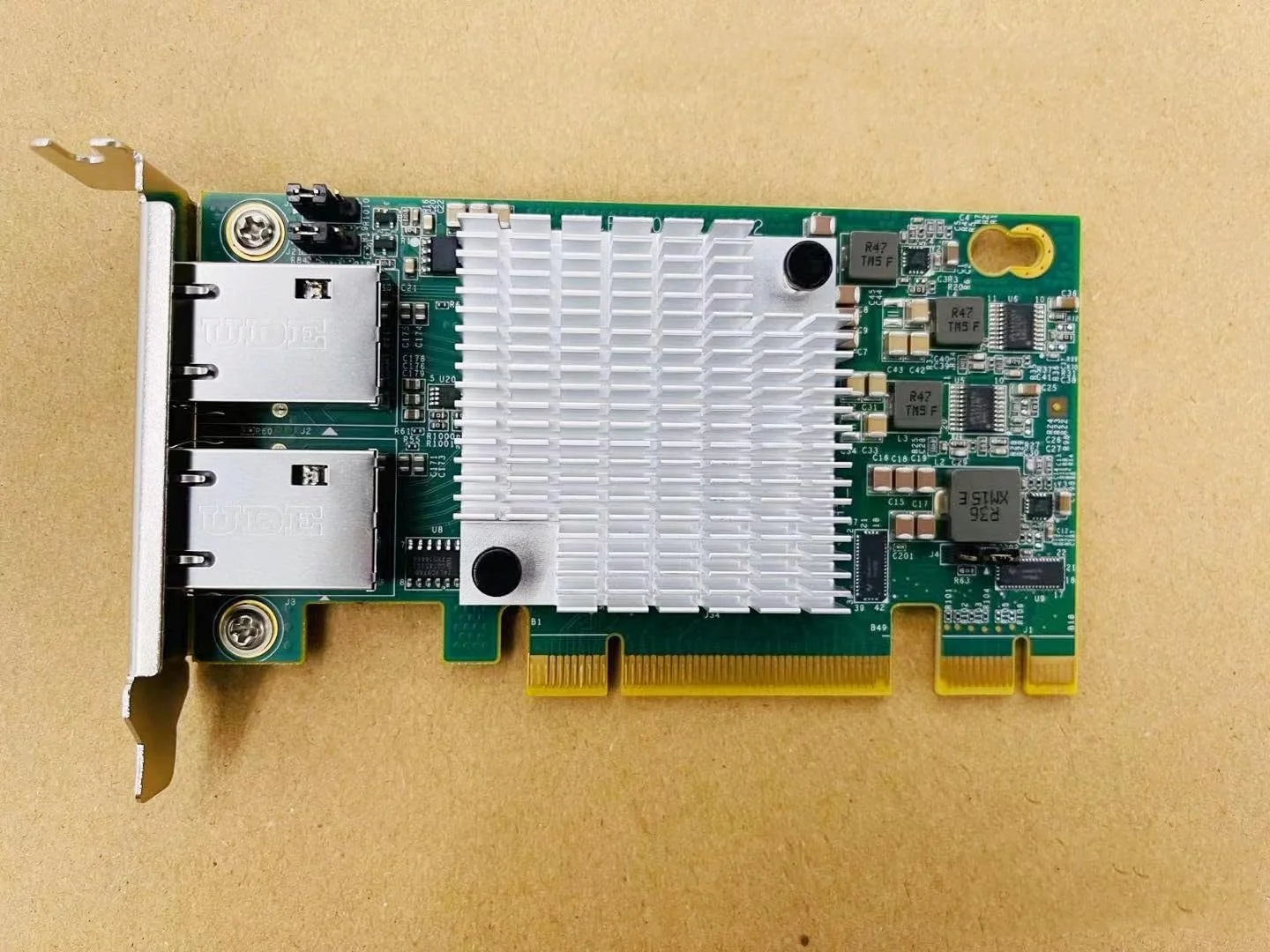 کارت شبکه اورجینال Inspur X540-T2 PCI-E X8 10G دو پورت 10 گیگابیتی RJ45s مدل YZCA-00311-101 با چیپ Intel (همراه با High Profile)