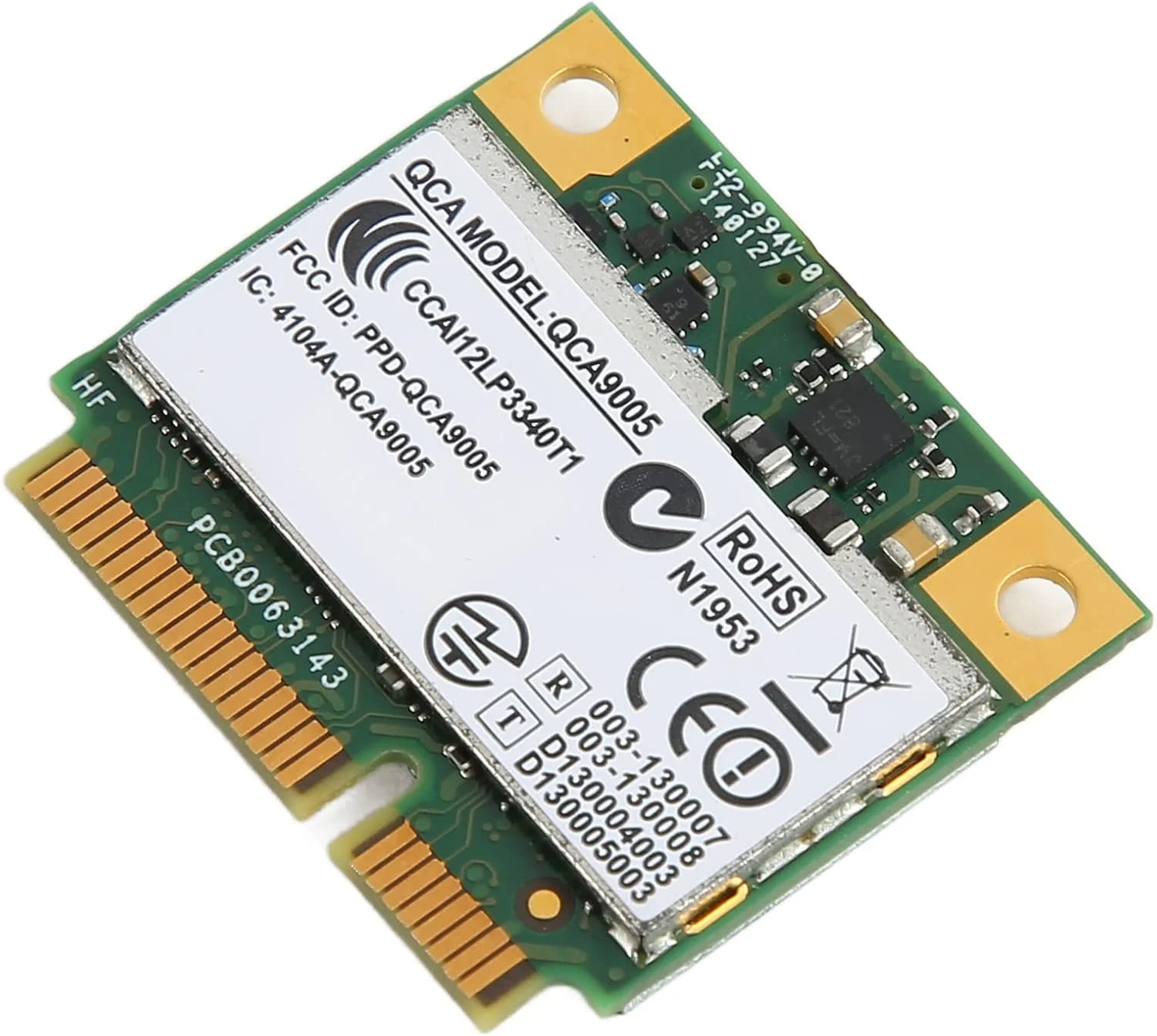 کارت شبکه بی‌سیم DW1601 QCA9005، کارت وای‌فای دو بانده 2.4 گیگاهرتز 5 گیگاهرتز 300 مگابیت بر ثانیه، آداپتور Mini PCIE 4.6 گیگابیت بر ثانیه برای WiGig، مناسب برای Latitude 6430u E6430 E7240 E7440 و XPS 18