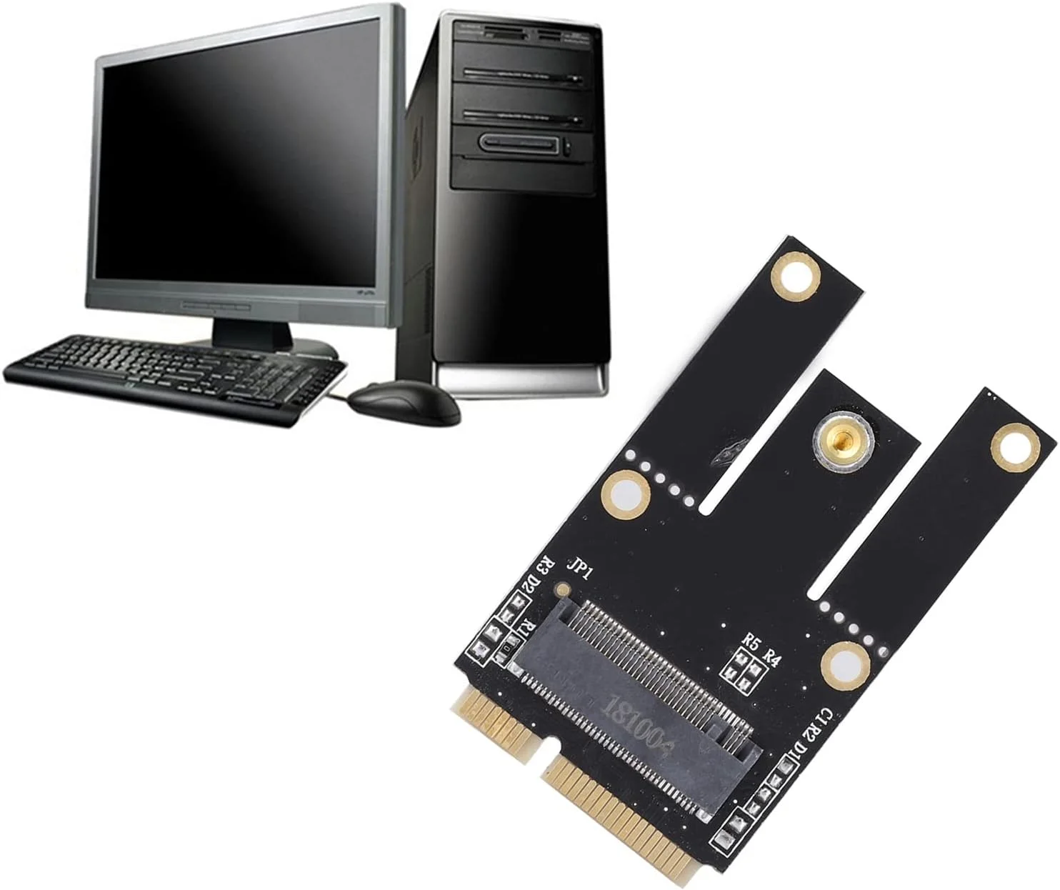 مبدل Mini Pcie به M.2 2230، مبدل حرفه ای M.2 NGFF به Mini PCI-E کارت شبکه وای فای بلوتوث بی سیم مناسب برای لپ تاپ مبدل Mini Pcie به M.2 2230، مبدل حرفه ای M.2 NGFF به Mini PCI-E کارت شبکه وای فای بلوتوث بی سیم مناسب برای لپ تاپ