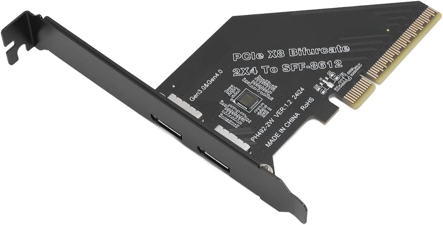 کارت توسعه PCIe X8 به Oculink، نصب آسان کارت گرافیک اکسترنال برای NVMe SSD GPU، سازگار با سیستم عامل های مختلف