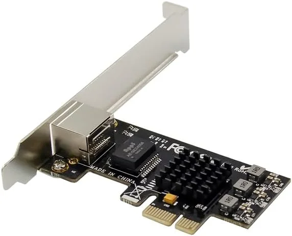 کارت شبکه RJ45 تک پورت PCIE با چیپ Realtek RTL8125، آداپتور شبکه Lan تک پورت 10/100/1000M/2.5G برای کامپیوتر رومیزی، سرور گیگابیتی اترنت 1000M