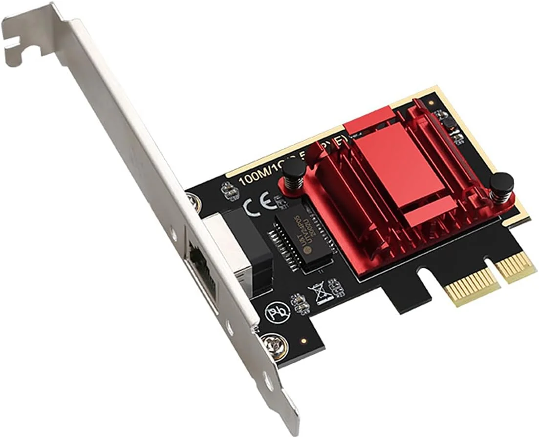 کارت شبکه سارینی PCIe 2.5GBase-T RTL8125B با سرعت 2500/1000/100 مگابیت بر ثانیه، کارت PCI Express گیگابیتی اترنت با پشتیبانی از PXE برای ویندوز/لینوکس/مک