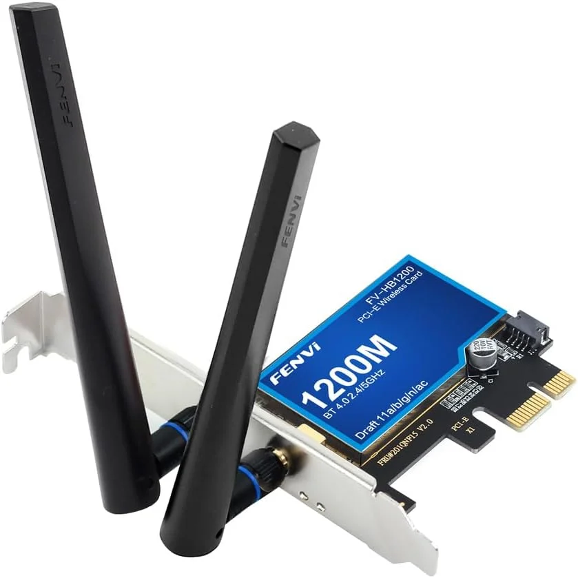 کارت شبکه PCI-E WiFi BT4.0 سازگار با MacOS و Windows 7/8/10/11، آداپتور شبکه 802.11a/g/n/ac، سازگار با AirDrop Handoff Instant Hotspot MIMO BCM4360 AC1200