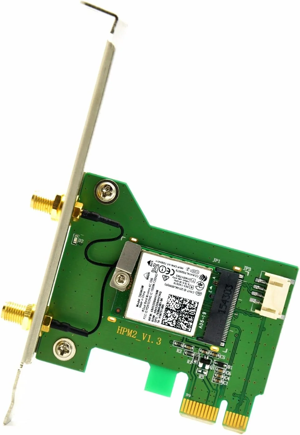 آداپتورهای وایرلس دسکتاپ PCI-E وای فای 7265 با سرعت 1200 مگابیت بر ثانیه 802.11ac کارت شبکه WLAN PCI Express برای اینتل 7265ac + بلوتوث 4.0 (براکت LOW Profile)