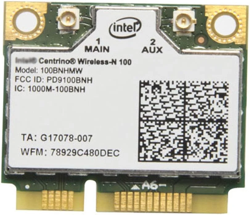 کارت آداپتور بی‌سیم برای Intel Wireless-N 100 100BNHMW b/g/n Mini PCI E