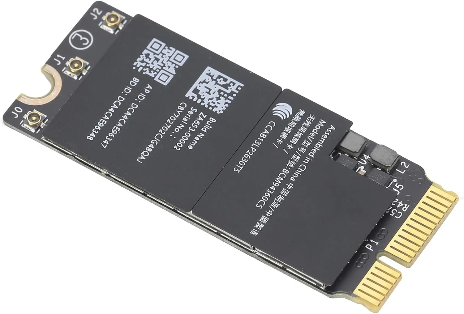 کارت شبکه گیگابیتی 4.0، آداپتور شبکه مناسب برای نوت‌بوک‌های OS X پرو A1425 A1502 A1398 BCM94360CS