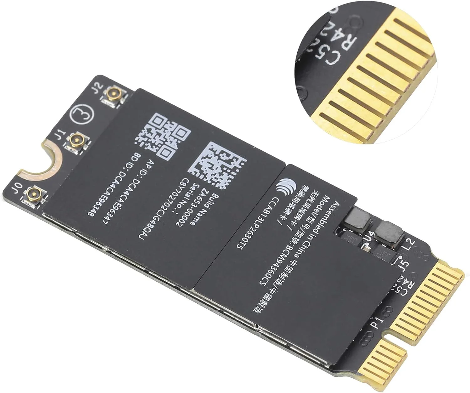 کارت شبکه گیگابیتی 4.0، آداپتور شبکه مناسب برای نوت‌بوک‌های OS X پرو A1425 A1502 A1398 BCM94360CS