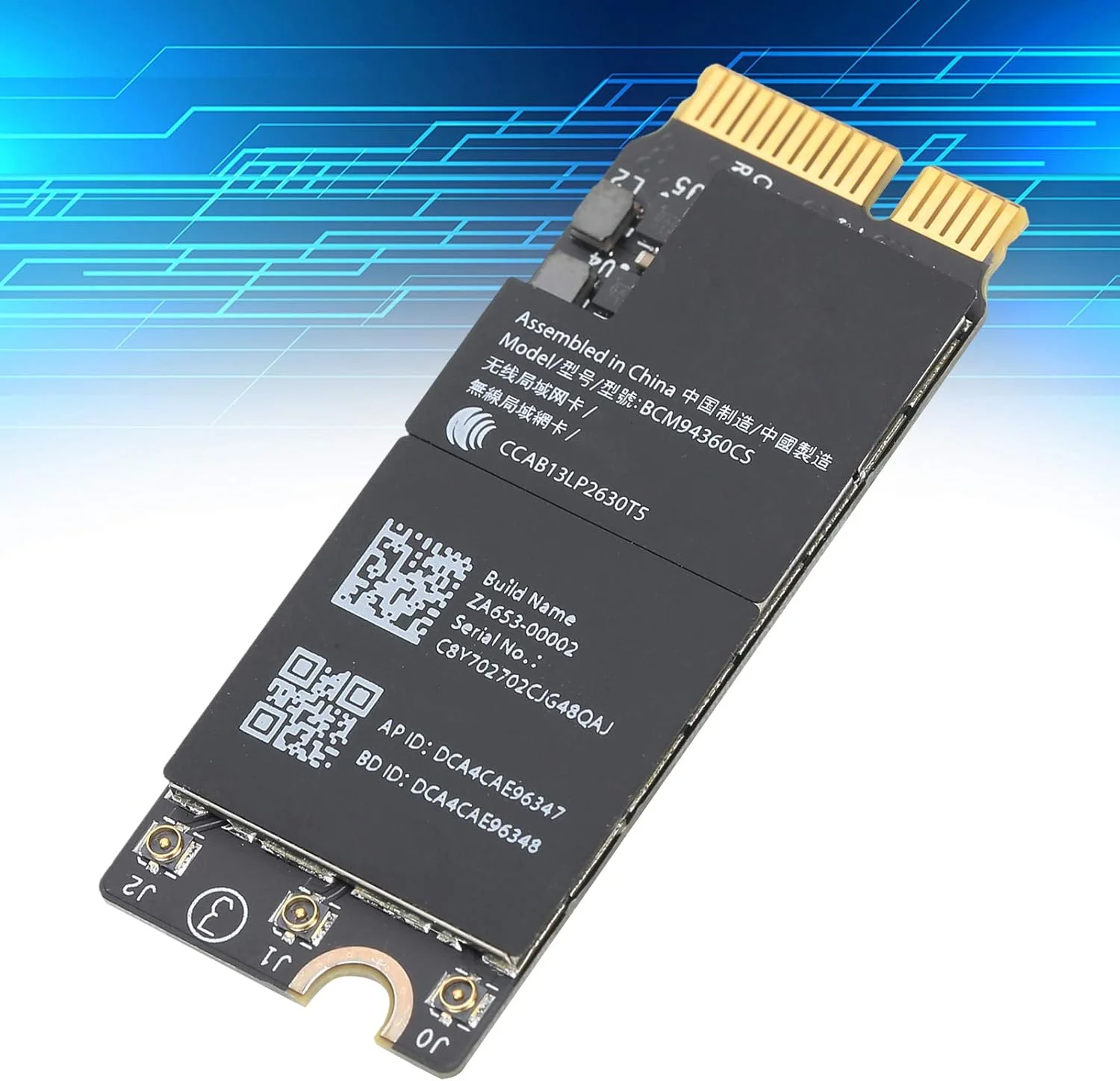 کارت شبکه گیگابیتی 4.0، آداپتور شبکه مناسب برای نوت‌بوک‌های OS X پرو A1425 A1502 A1398 BCM94360CS