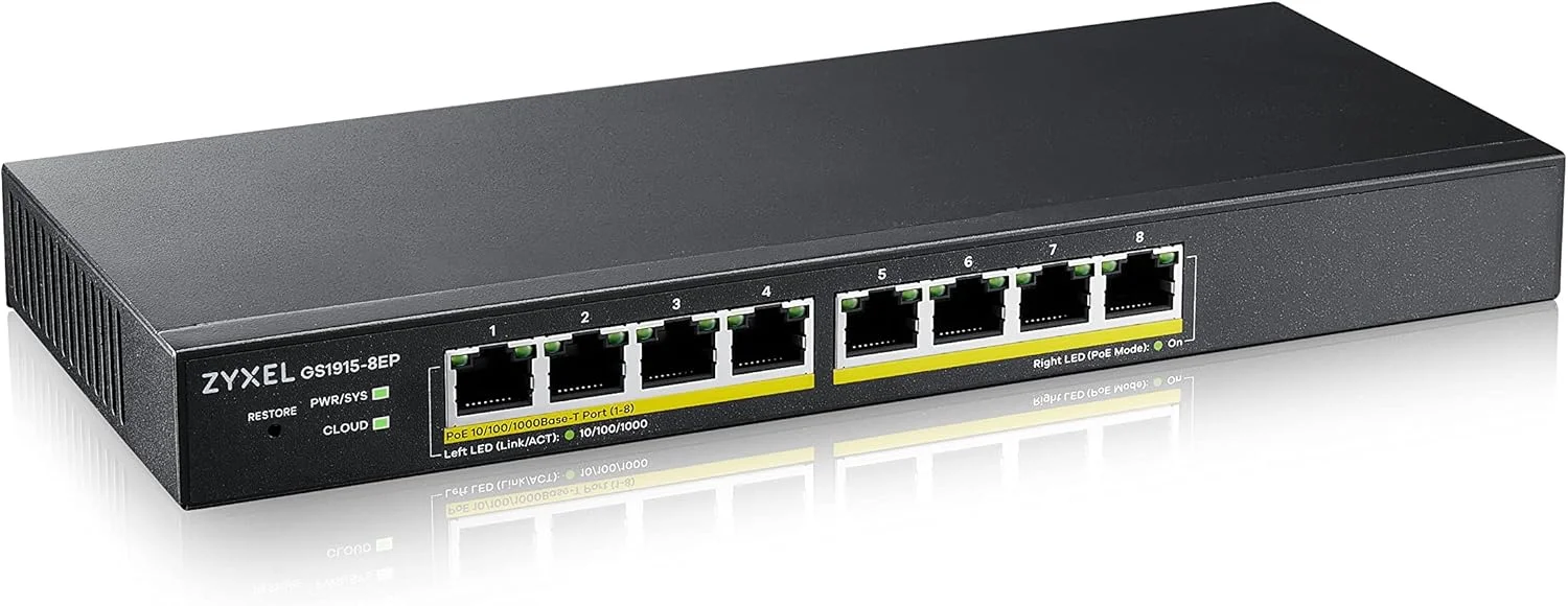 سوئیچ مدیریتی هوشمند 8 پورت گیگابیتی Zyxel GS1915-8