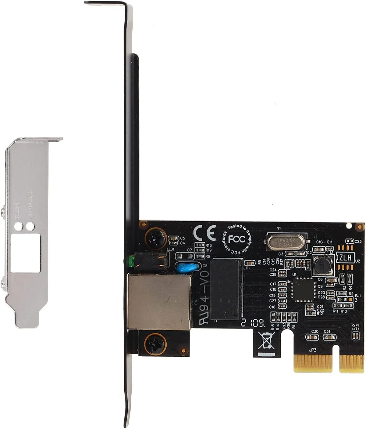 کارت گیگابیتی PCI-E مدل XUMIUZIY، آداپتور اترنت گیگابیتی NIC PCI-E با سرعت 10/100/1000 مگابیت بر ثانیه برای ویندوز 7/Vista/XP/2000/ME/98sE/ Server 2003-2008 32/64 بیتی