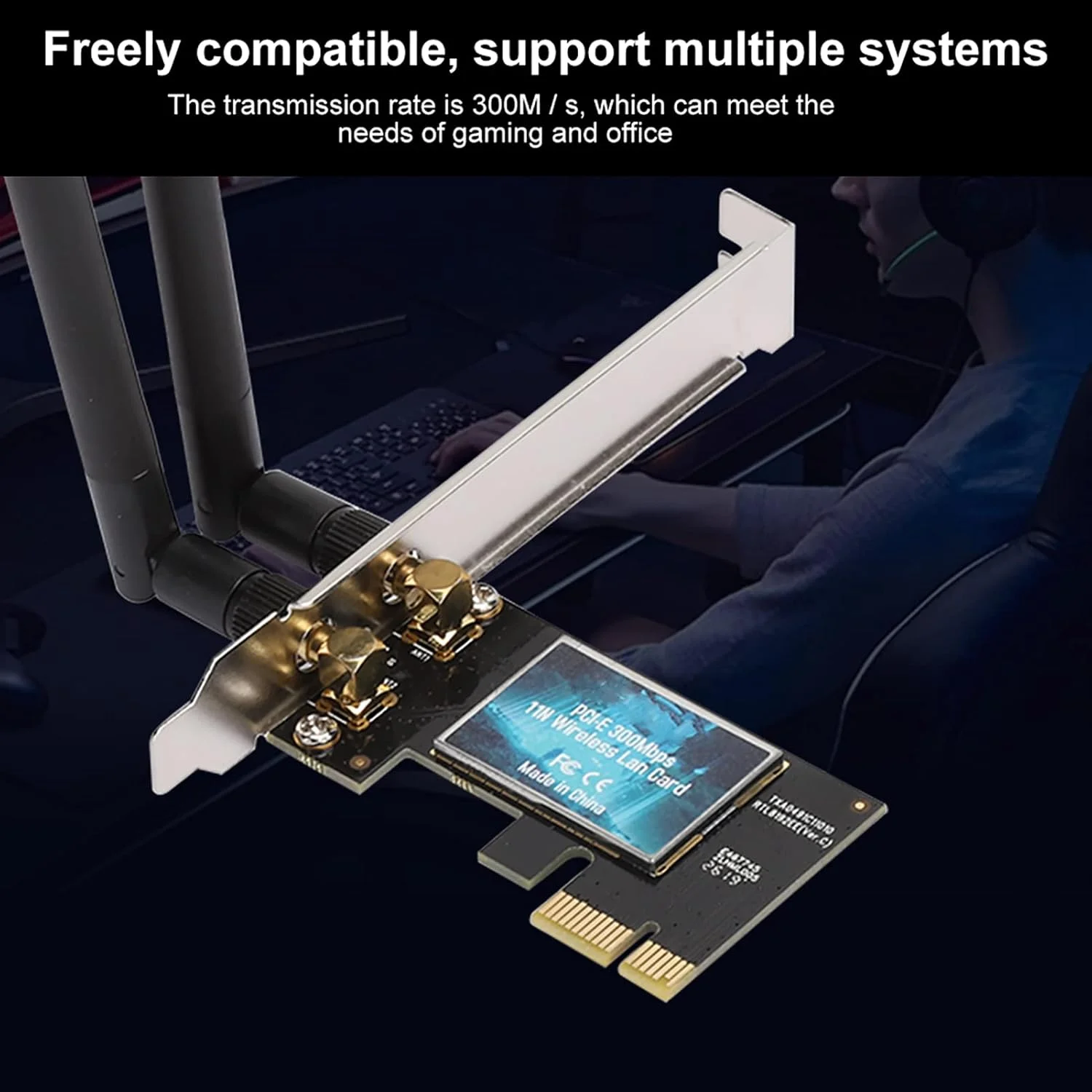 کارت شبکه اترنت PCI-E مدل EP-9626 با سرعت 300 مگابیت بر ثانیه به همراه بلوتوث 4.1 کارت شبکه اترنت PCI-E مدل EP-9626 با سرعت 300 مگابیت بر ثانیه به همراه بلوتوث 4.1