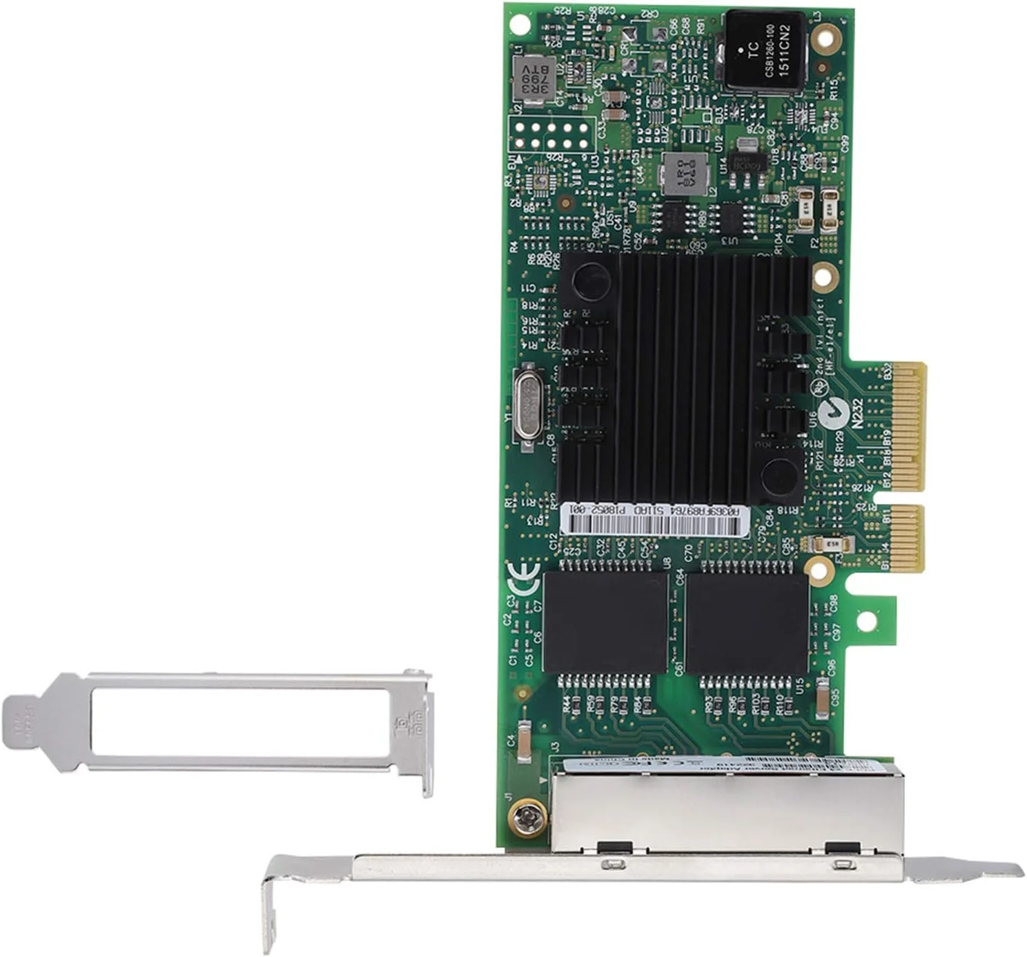 کارت شبکه گیگابیتی PCI-E چهار پورت سرور اترنت با هیت سینک بزرگ برای کامپیوتر رومیزی