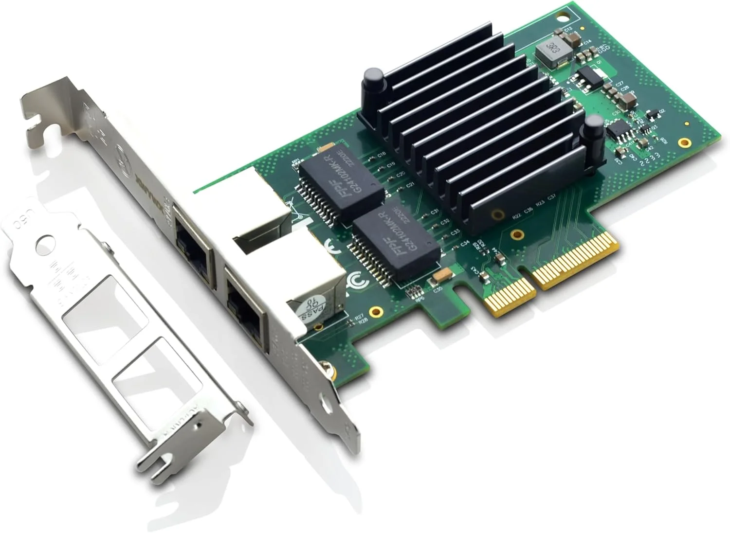 کارت شبکه 1Gb PCIe X4 NIC با دو پورت RJ45 برای Intel I350AM2 10/100/1000Mbps PCI-E Ethernet LAN، مقایسه با I350-T2 برای Win/Linux/FreeBSD/VMware/Unix-X2R1143-11