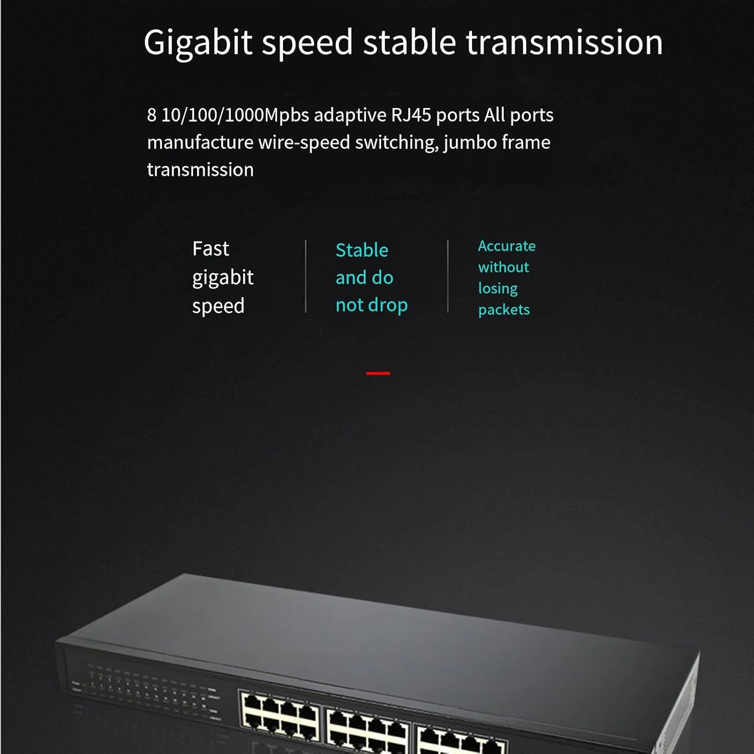 سوئیچ 24 پورت گیگابیتی مدیریتی شبکه با 2 پورت نوری SFP، پشتیبانی از جداسازی VLAN و Mirroring