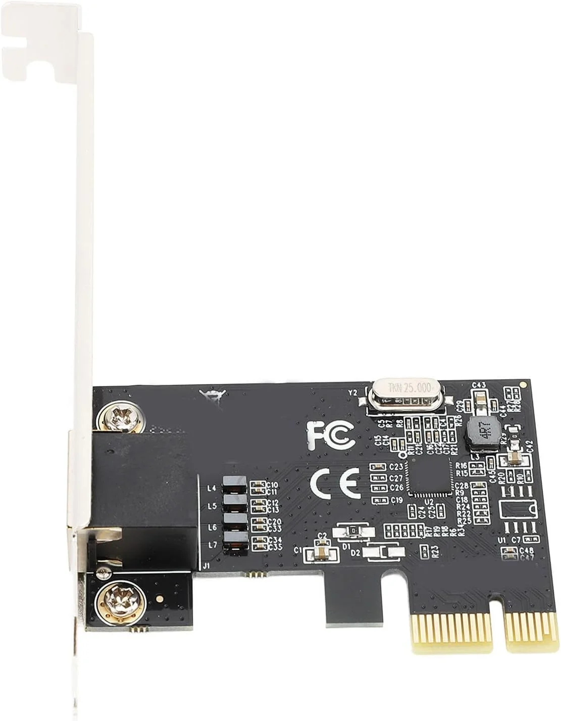 کارت شبکه گیگابیتی PCI E، آداپتور RJ45 10/100/1000Mbps برای سیستم های بدون دیسک رومیزی